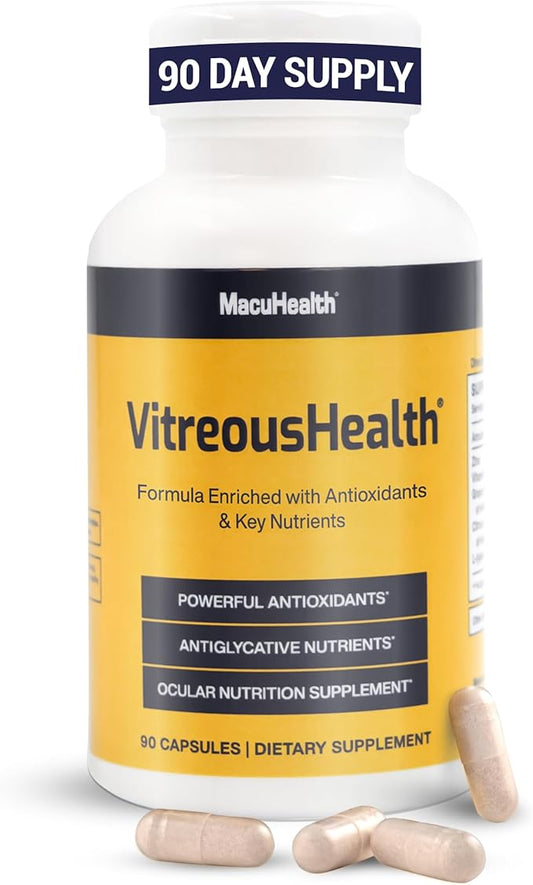 Macuhealth VitreousHealth Evidence-Based Eye Supplement 90 Capsules