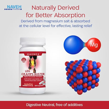 MAGNOX® Leg Cramps Buster 380mg Magnesium 3X More 120 Caps