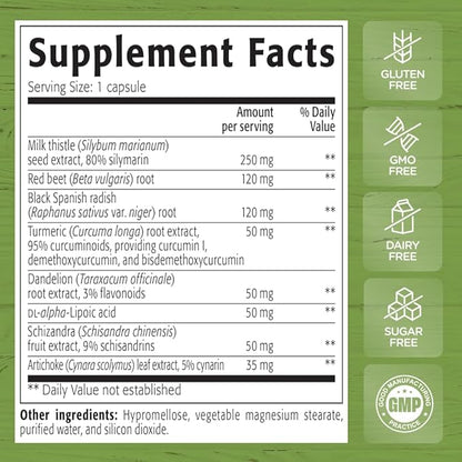 NEW ROOTS HERBAL Liver Shield 80% Silymarin 90 Capsules