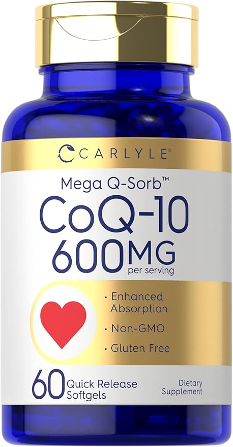Carlyle CoQ10 600 mg 60 Softgels Q-10 |