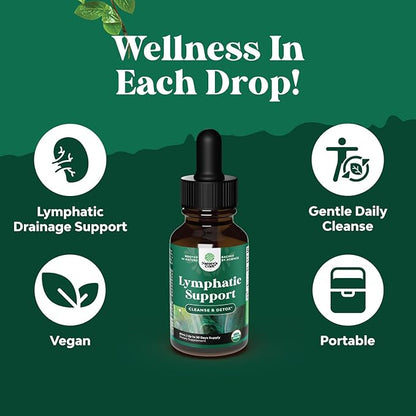 Certified Organic Lymphatic Drainage Drops 30 Servings