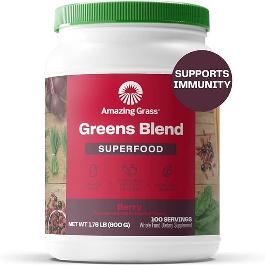 Amazing Grass Greens Superfood Powder: Greens 100 Servings
