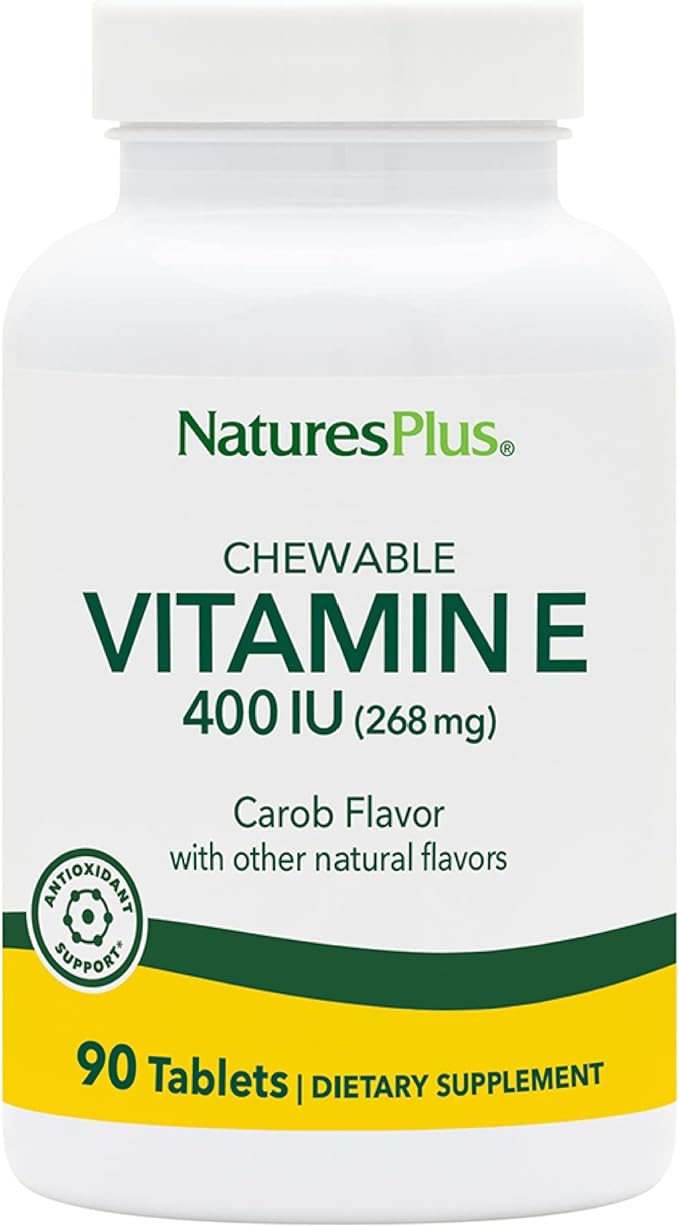 NaturesPlus Vitamin E Chewable 400 iu, 90 Vegetarian 90 Servings