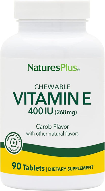 NaturesPlus Vitamin E Chewable 400 iu, 90 Vegetarian 90 Servings