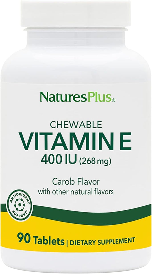 NaturesPlus Vitamin E Chewable 400 iu, 90 Vegetarian 90 Servings
