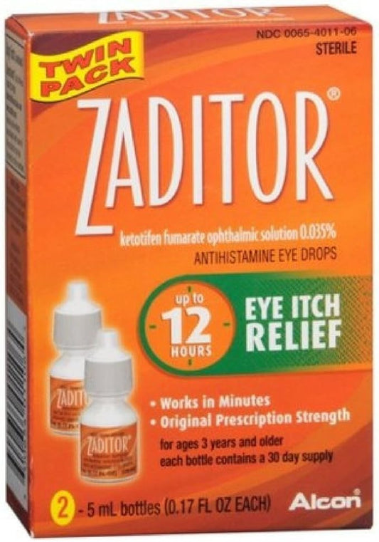 Zaditor Antihistamine Eye Drops Twin Pack 0.34 Fl