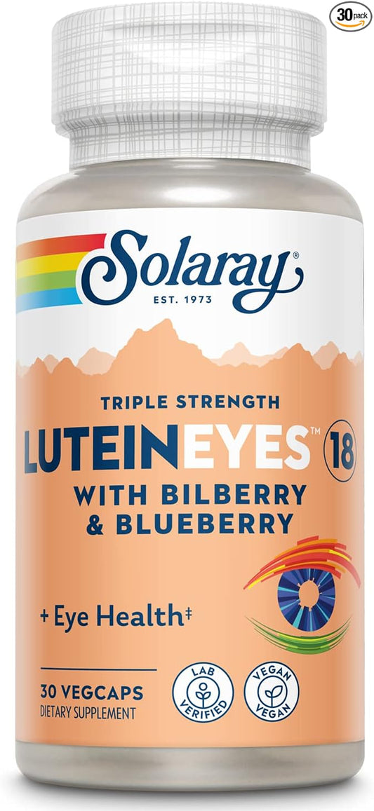 SOLARAY Triple Strength Lutein Eyes, 18 mg 30 Count