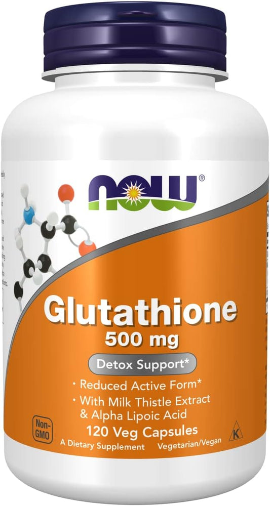NOW Supplements, Glutathione 500 mg, 120 Veg