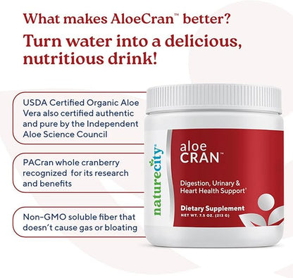 Aloe-Cran Sugar Free Drink Mix Supplement| 30 Servings
