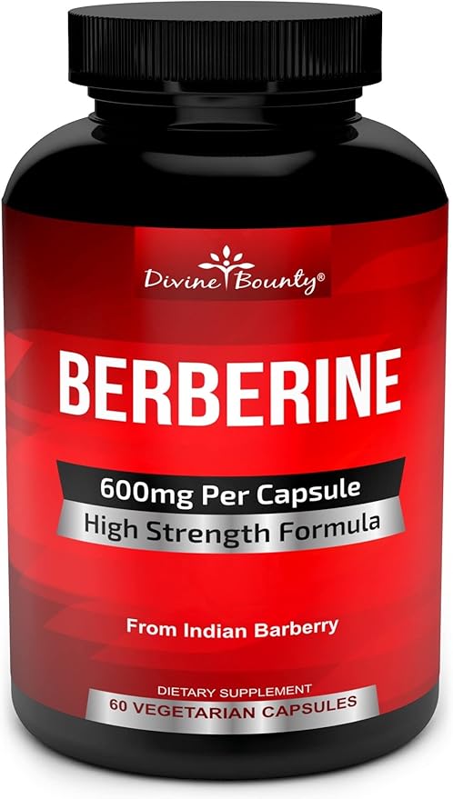 Divine Bounty Pure Berberine Complex 600mg Per 60 Vegetarian