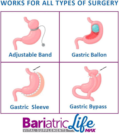 Bariatric Multivitamin Design for Post Bariatric Surgery Womens Patients, Sugar Free, 100+ Vitamins, Minerals & Amino Acids, Supports Muscle, Heart, Brain Health & Energy, 98% Absorption Rate, 32 Serv