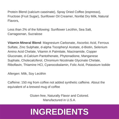 Click Coffee Protein Powder Packets, High (150mg Caffeine), 23 Essential