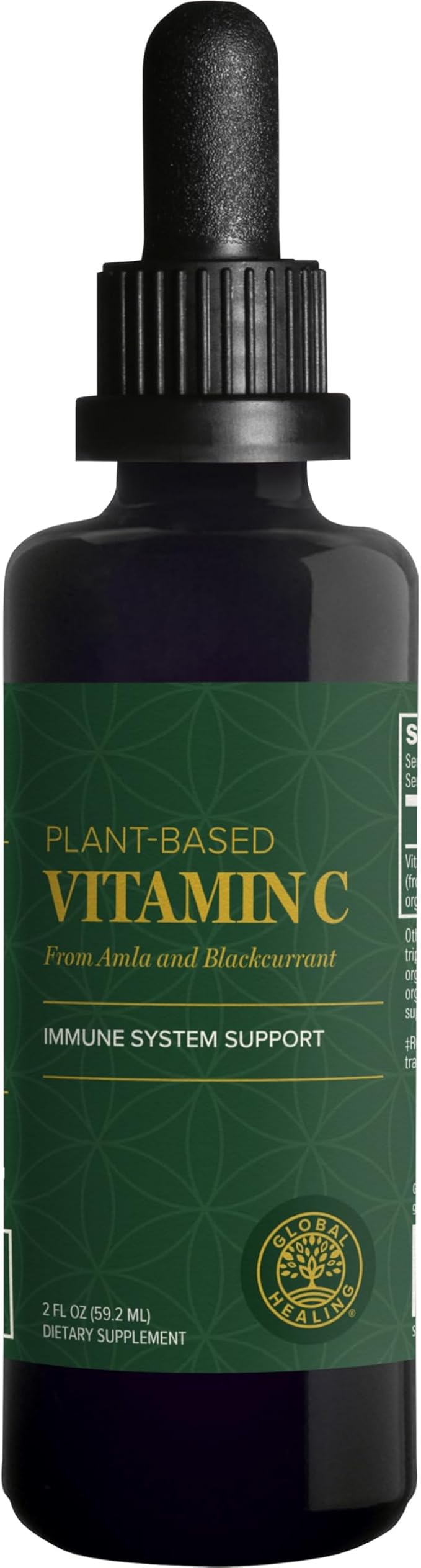 Global Healing Center USDA Organic Vitamin 180mg, Liquid (2 Oz)