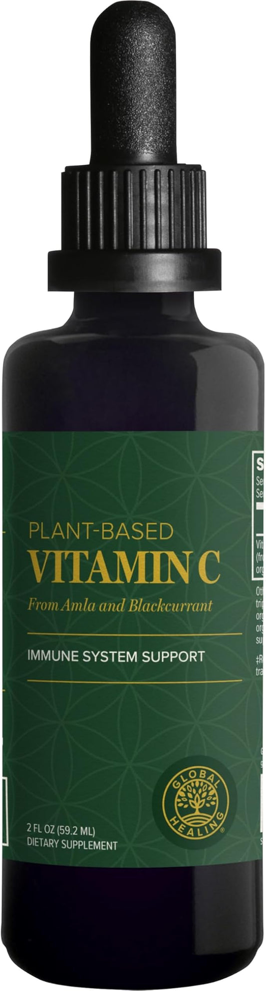 Global Healing Center USDA Organic Vitamin 180mg, Liquid (2 Oz)