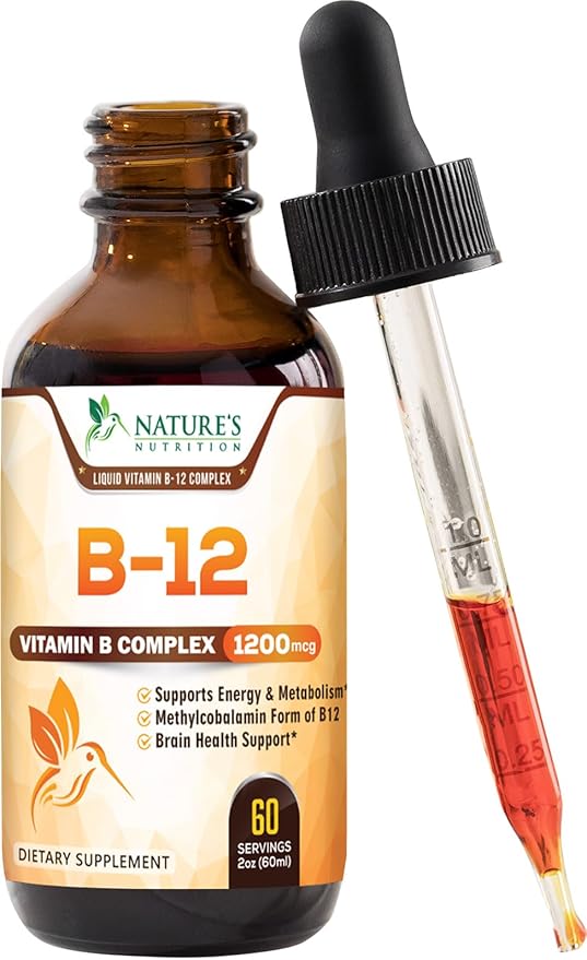 Vitamin B 12 Complex Drops 1200 B12 Support 2 Fl