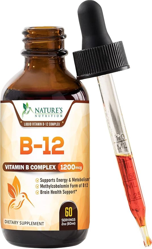 Vitamin B 12 Complex Drops 1200 B12 Support 2 Fl