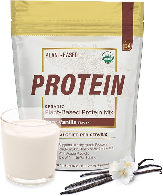 Essential Elements Organic Pea Protein Powder 20 Servings, 18oz