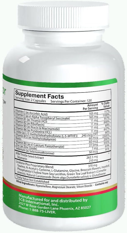 Plus Liver Detox Capsules Liver Cleanse (240 Count)