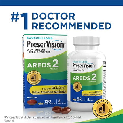 PreserVision AREDS 2 Eye Vitamin & 120 Softgels