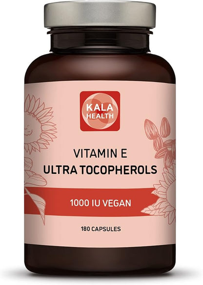 Kala Health Vitamin E 1000 IU 450mg Vitamin 4 Tocopherols