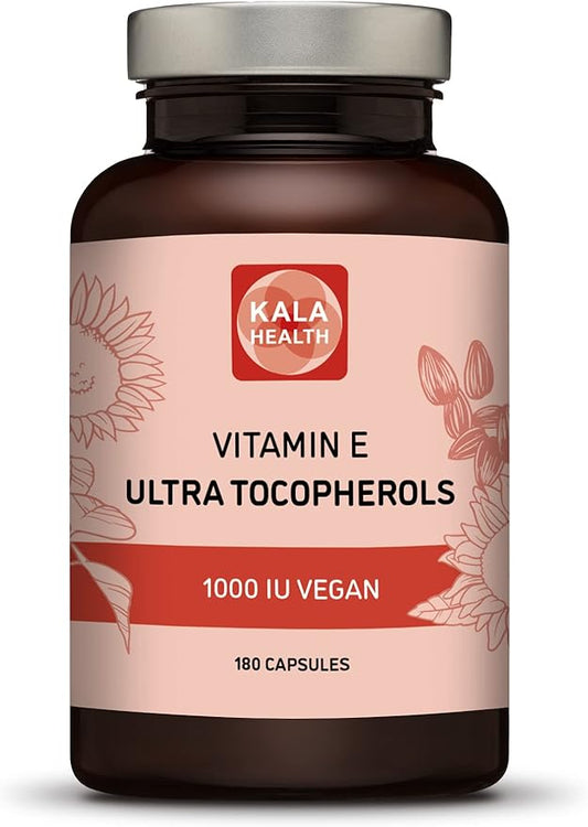 Kala Health Vitamin E 1000 IU 450mg Vitamin 4 Tocopherols