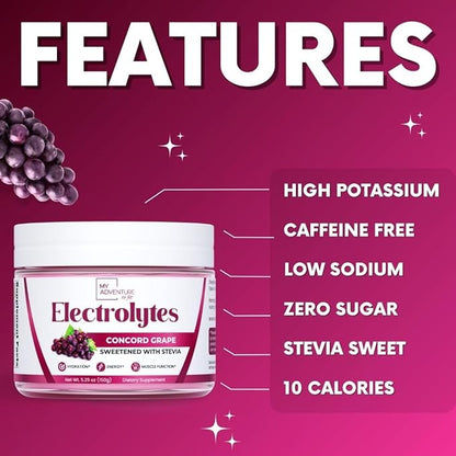Zero Sugar - Concord Grape Electrolytes 30 Servings