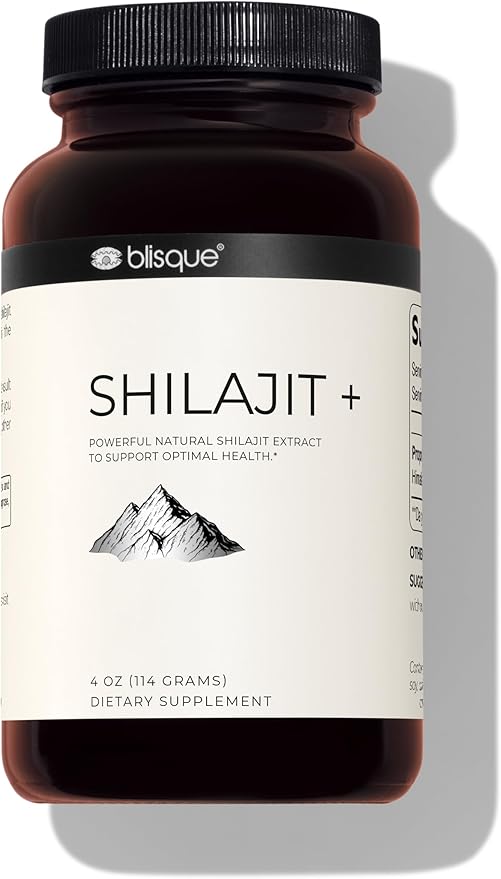Blisque - Pure Himalayan Organic Shilajit 228 Servings 7.5 Month