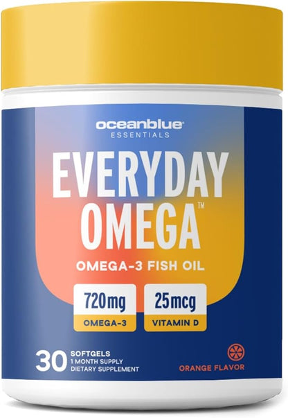 Oceanblue Essentials Everyday Omega – 30ct D3 – 1 Month