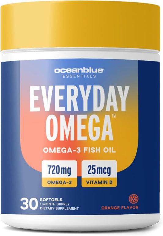 Oceanblue Essentials Everyday Omega – 30ct D3 – 1 Month
