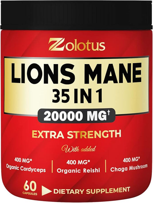 35 in 1 Lions Mane Mushroom 20000mg, with