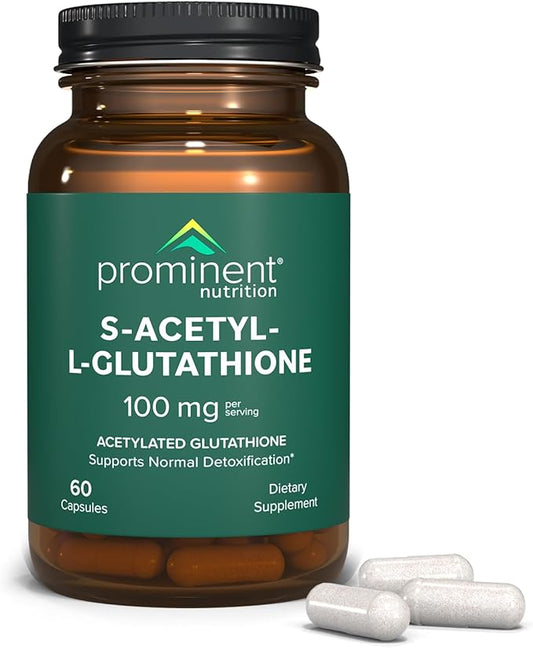 S-Acetyl L-Glutathione Supplement 100 mg, 60 Day