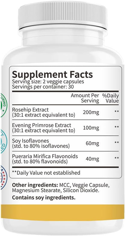 4 in 1 Estrogen Supplement Hormone 60 Capsules, 2 Pack