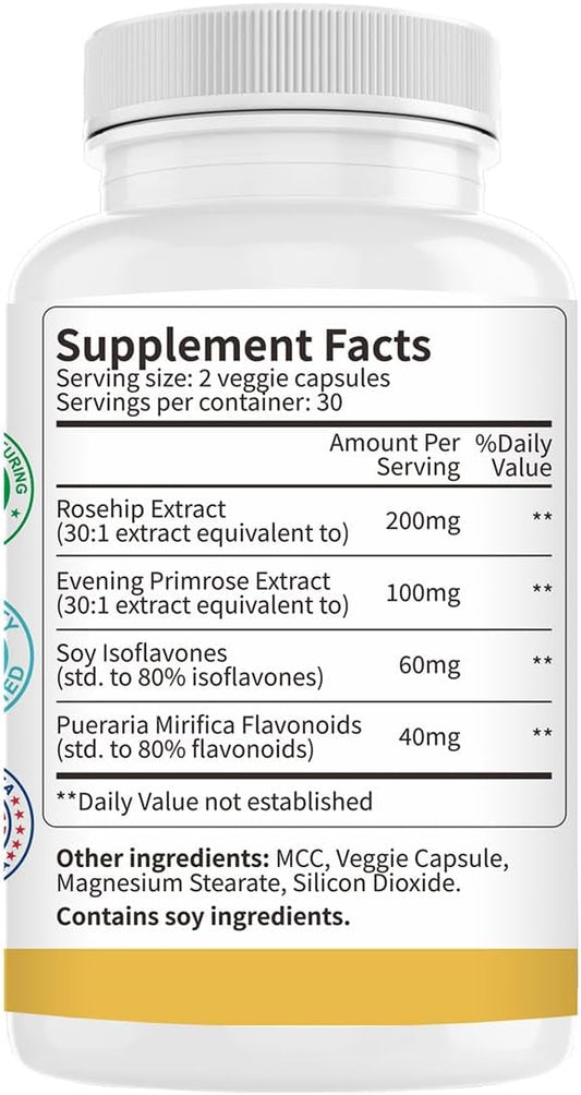 4 in 1 Estrogen Supplement Hormone 60 Capsules, 2 Pack