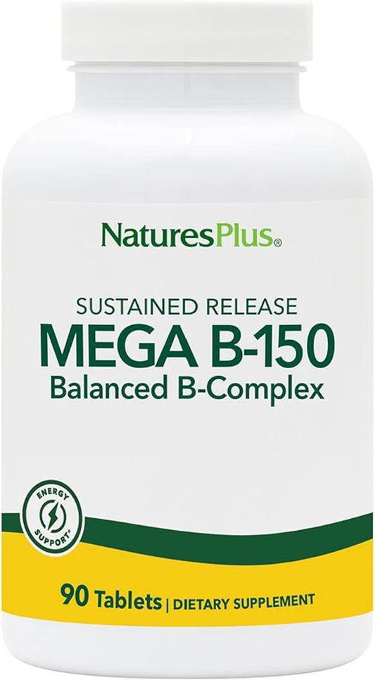 NaturesPlus Mega B-150 Complex 90 Sustained 90 Servings