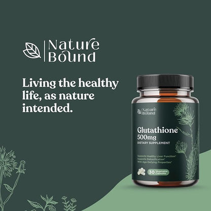 Pure Glutathione Supplement 500 mg GSH 30 Veg