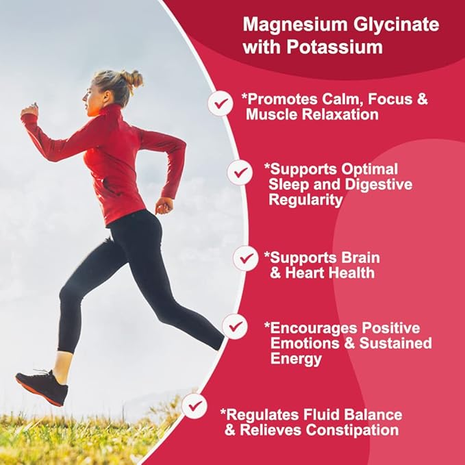 Magnesium Glycinate Gummies 400 mg 100 mg B6 Supports 60 Gummies