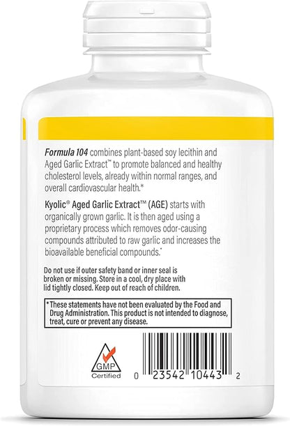 Kyolic #104 Garlic Extract With Lecithn 300 cap