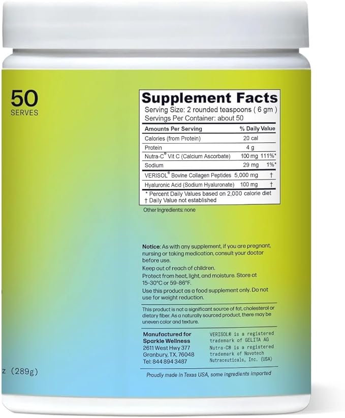 Hydrolyzed Collagen Powder [50-Serves] VERISOL