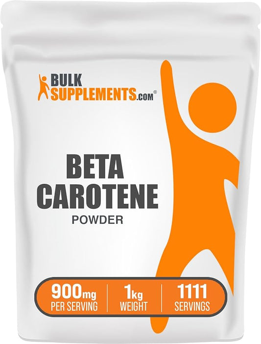 BulkSupplements.com Beta Carotene Powder (1 Kilogram 2.2 lbs)