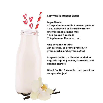 Almased Vanilla Meal Replacement Shake 17.6 oz (1.1 Pound (2 Pack))