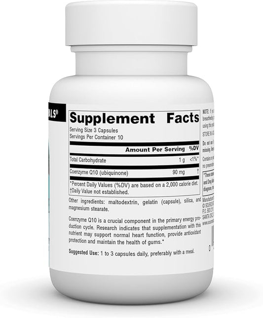 Source Natural Coenzyme Q10 Antioxidant Support 30 mg 30 Capsules