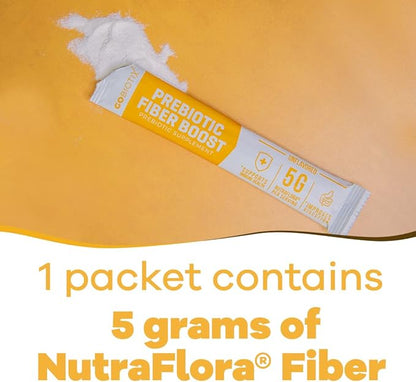 GOBIOTIX Fiber Supplement - Prebiotic Soluble Fiber Powder, Supports Gut Health and Digestive Regularity - Gummies Alternative - Gluten & Sugar Free, Keto, Vegan - 1 Scoop Daily, 20 Servings (Travel)