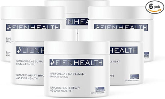 EienHealth Super Omega-3 Supplement EPA/DHA Fish 30 Capsules 6)
