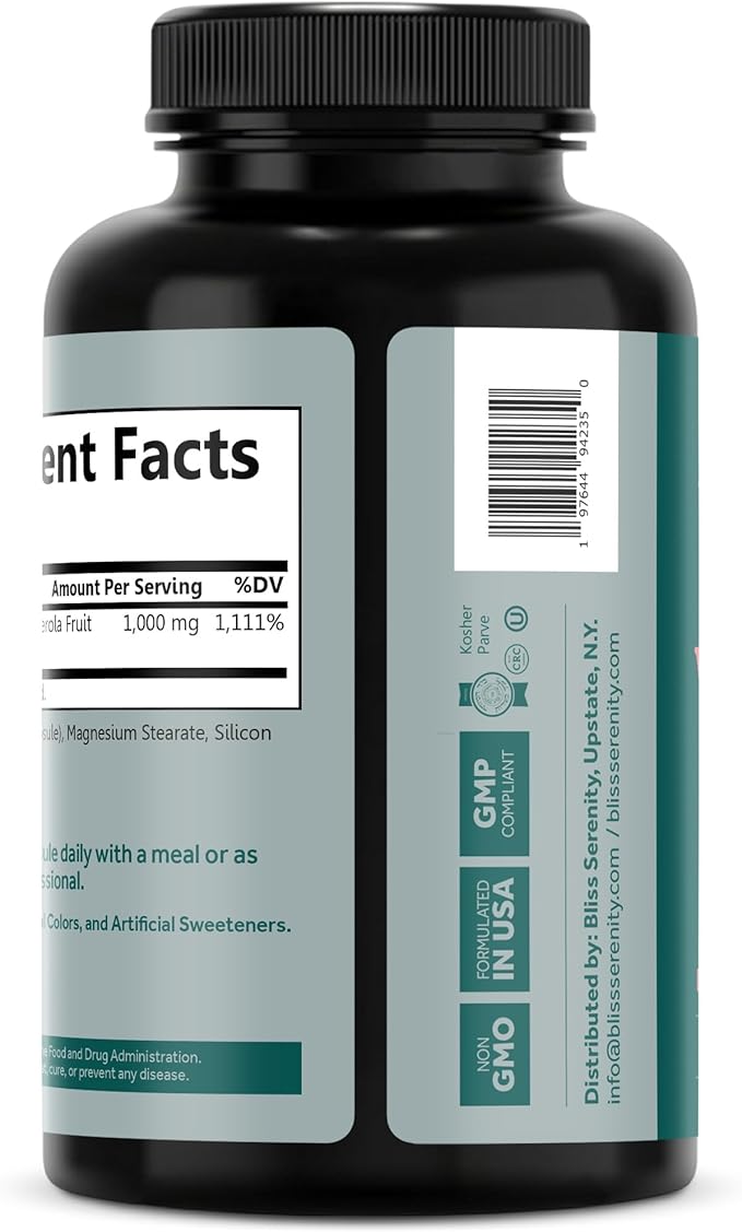 Vitamin C 1000mg 180 VegCaps.