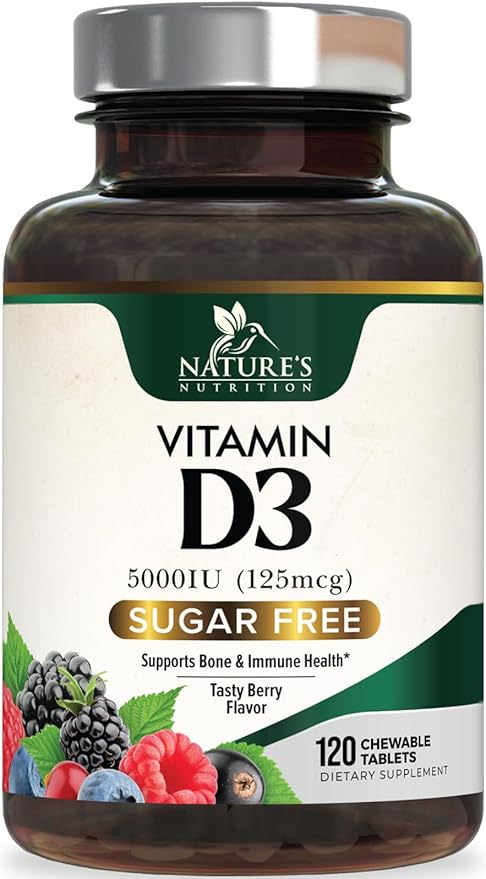 Vitamin D3 5000 IU (125 mcg) 120 Chewable