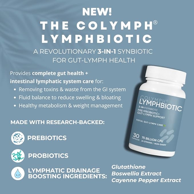 CoLymph® Lymphbiotic: 3-in-1 Synbiotic. Vegan Prebiotic,