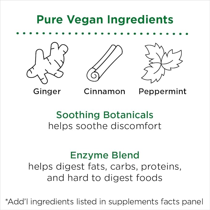 Nbpure Vegan Digestive Enzyme Complex – 12 Enzymes 3 Herbs