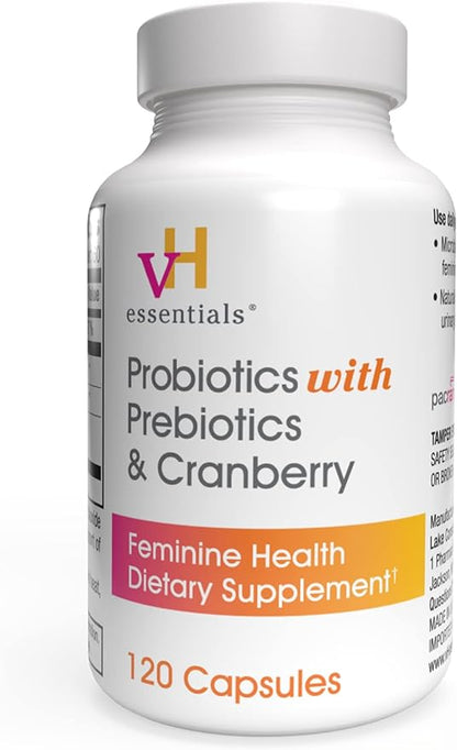 vH essentials Probiotics with Prebiotics and 120 Capsules (544-36)