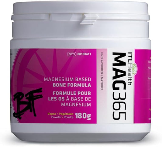 MAG365 Magnesium | Bone Support BF 180g | B6, D3, D3, K2, K2, Boron,