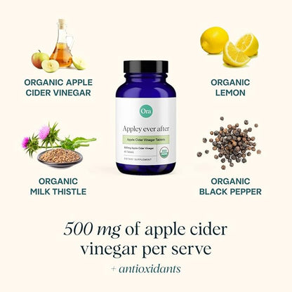 Ora Organic Apple Cider Vinegar Pills 1 Month 60 Vegan